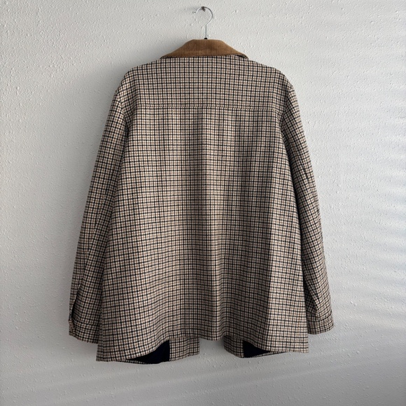 Sezane Will Jacket Navy ochre houndstooth -  Size XL - Picture 6 of 7